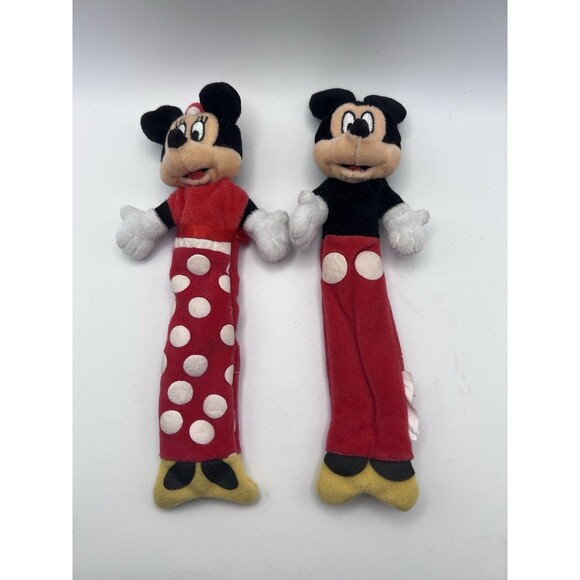 Disney Store Plushies On A Stick Bookmarks Mickey/Minnie Mouse Storytime Vintage - Picture 5 of 5